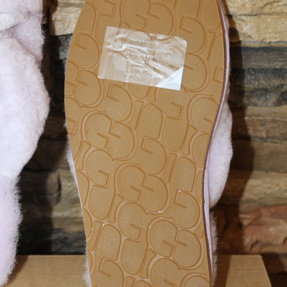 UGG ABELA SHEARLING SLIDE SANDAL SLIPPERS - Picture 5 of 5